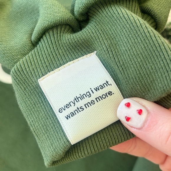 Alchemai Green One Size Oversized Bonsai Hoodie by Mai Pham - Picture 5 of 10